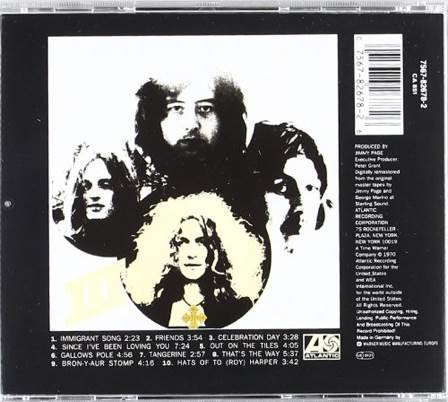 Led Zeppelin III - Led Zeppelin (CD - 43) music collectible [Barcode 075678267826] - Main Image 2