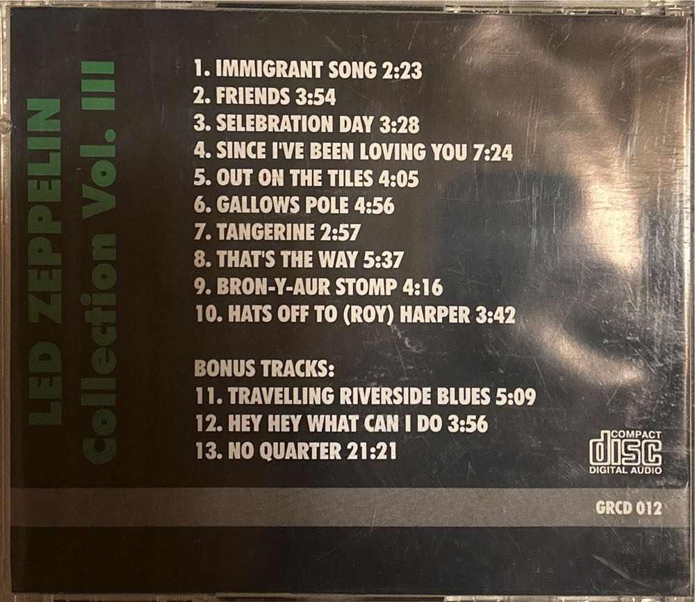 Led Zeppelin III - Led Zeppelin (CD - 43) music collectible [Barcode 075678267826] - Main Image 4