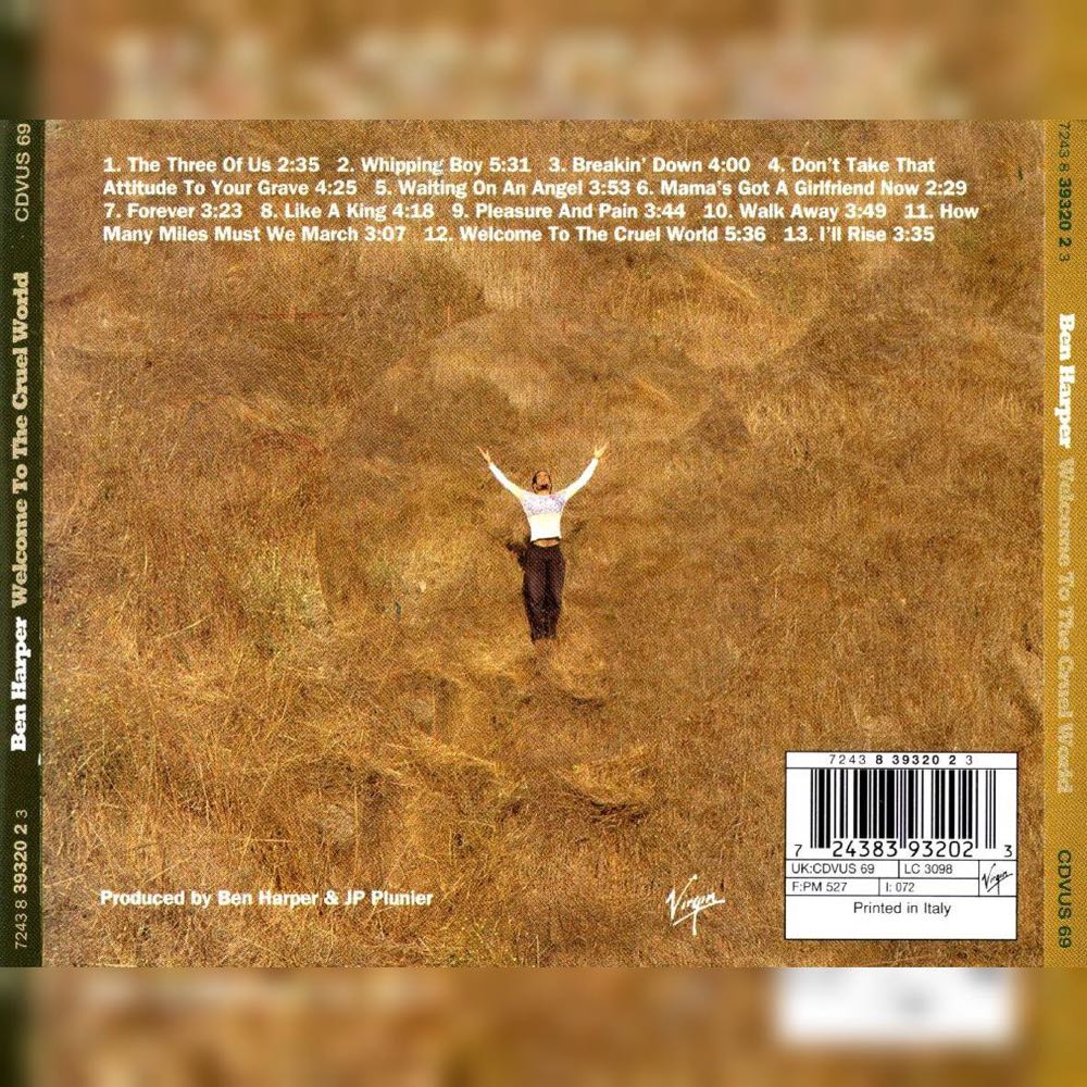 Welcome To The Cruel World - Harper, Ben (CD - 50:25) music collectible [Barcode 0724383932023] - Main Image 2