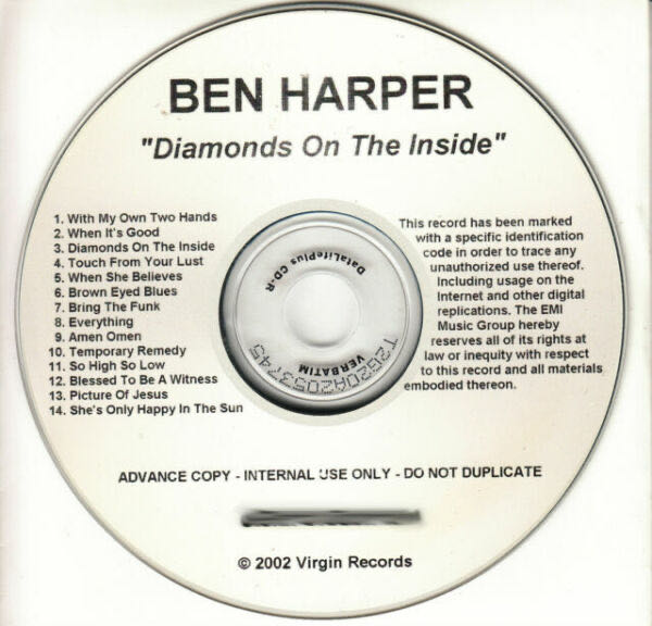 Diamonds On The Inside - Harper, Ben (CD - 62) music collectible [Barcode 724358266320] - Main Image 4