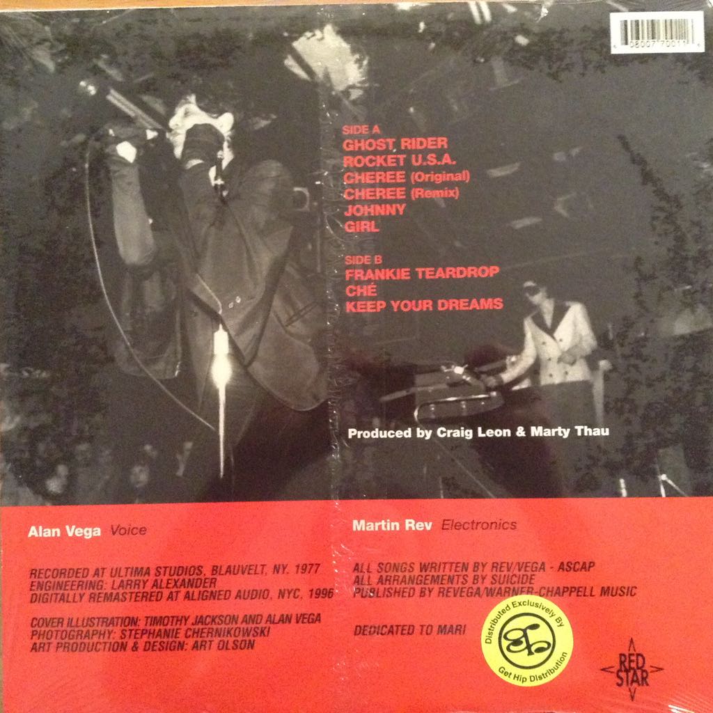 Suicide - Suicide (12”) music collectible [Barcode 5014757030741] - Main Image 2