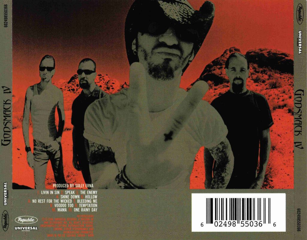 IV - Godsmack (CD - 62) music collectible [Barcode 602498552360] - Main Image 2