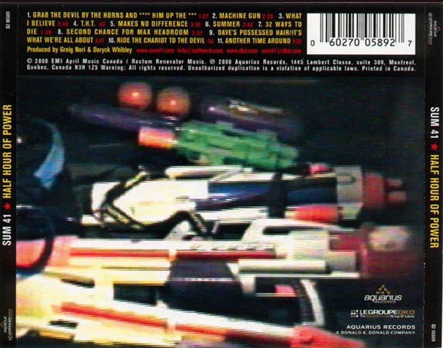 Half Hour Of Power - Sum 41 (CD - 26) music collectible [Barcode 060270058927] - Main Image 2