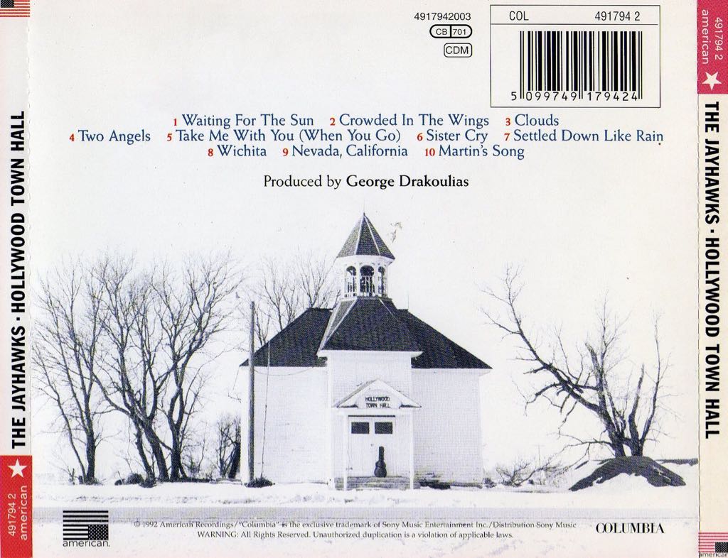 Hollywood Town Hall - Jayhawks, The (CD) music collectible [Barcode 5099749179424] - Main Image 2