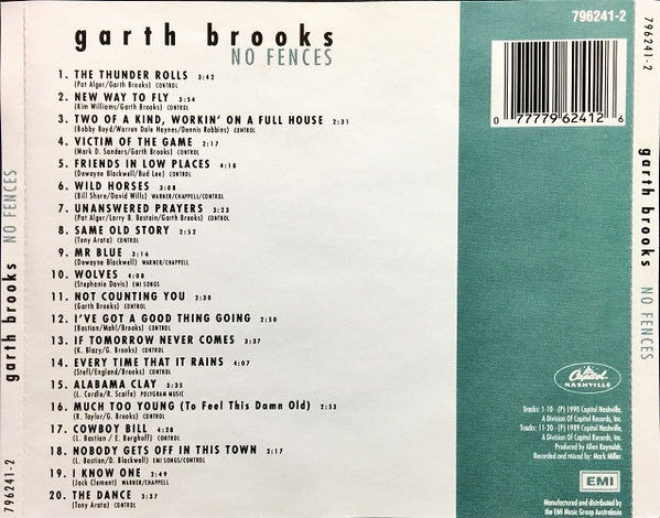 No Fences - Garth Brooks (MP3) music collectible - Main Image 2