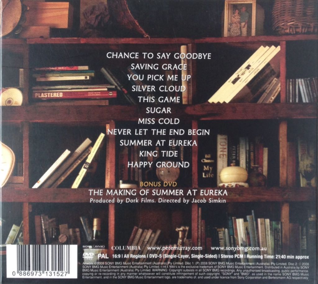 Summer At Eureka - Pete Murray (CD - 42:03) music collectible [Barcode 886973131527] - Main Image 2
