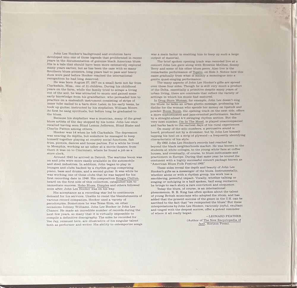 The Best Of John Lee Hooker - John Lee Hooker (MP3) music collectible - Main Image 3