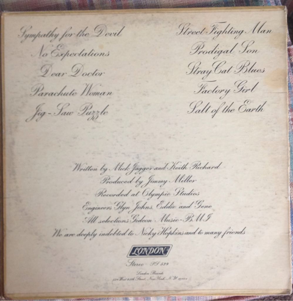 Beggars Banquet - Rolling Stones, The (12”) music collectible - Main Image 2