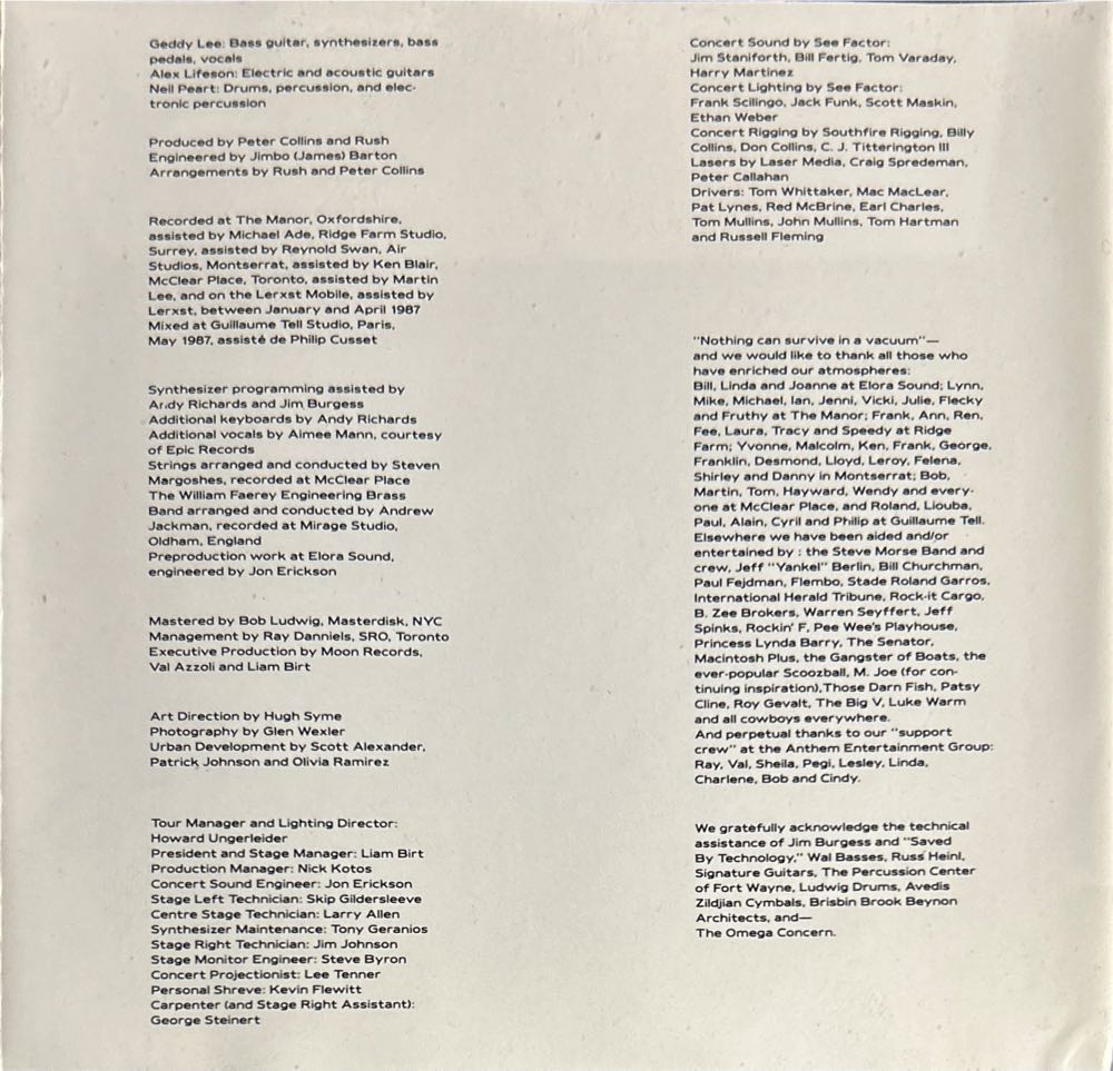 Hold Your Fire - Rush (CD - 90) music collectible [Barcode 042283246423] - Main Image 3