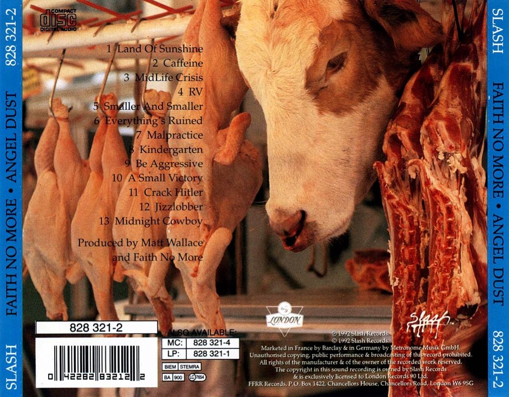 Angel Dust - Faith No More (12”) music collectible - Main Image 2