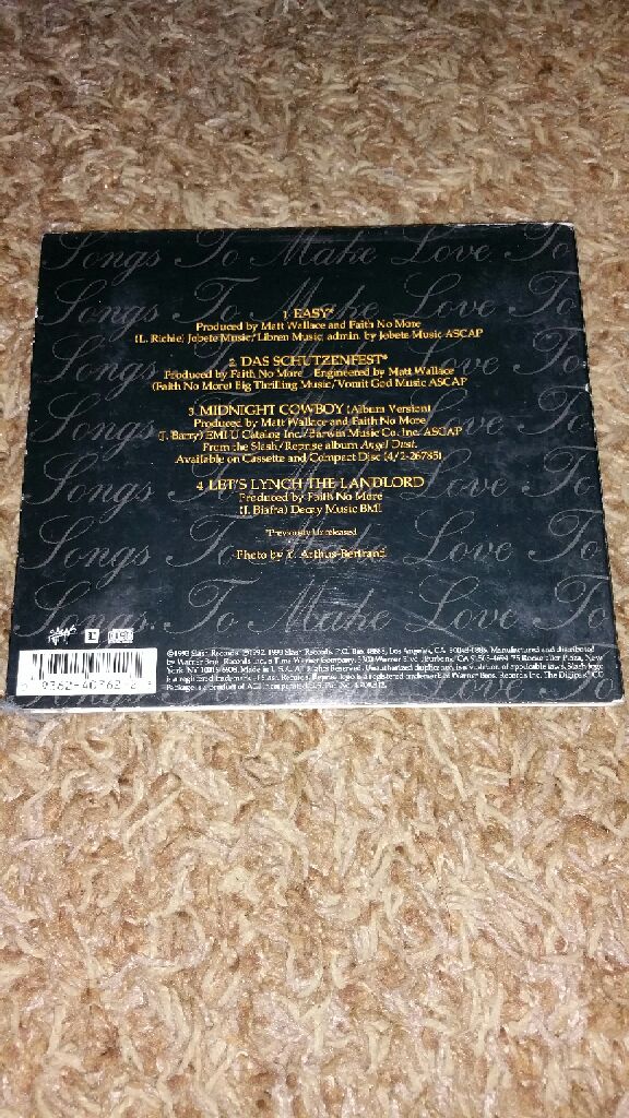 Songs To Make Love To - Faith No More (CD) music collectible [Barcode 093624076223] - Main Image 2