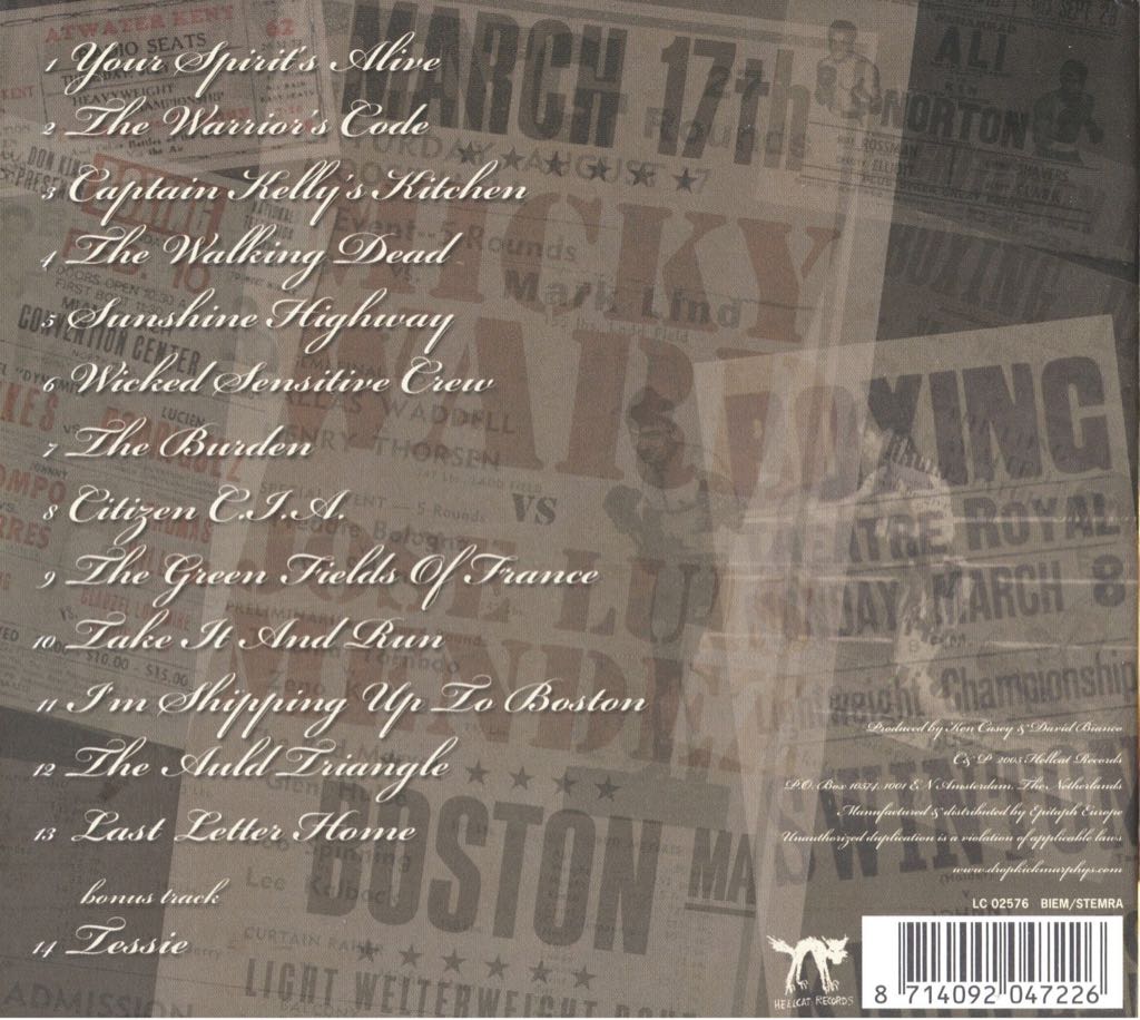 The Warriors Code - Dropkick Murphys (CD) music collectible [Barcode 8714092047226] - Main Image 2