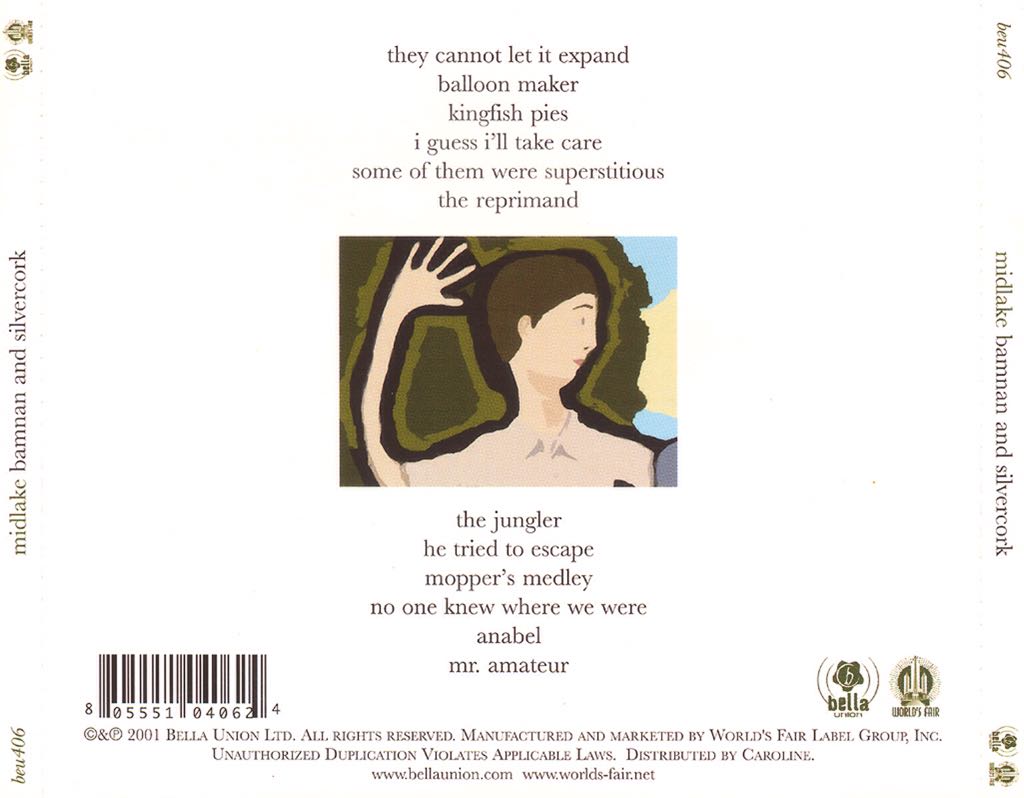 Bamnan And Slivercork - Midlake (CD) music collectible [Barcode 5050693088521] - Main Image 2