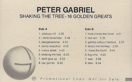 Shaking the Tree - Peter Gabriel (CD - 77) music collectible [Barcode 5012981060022] - Main Image 2