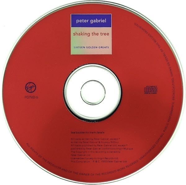 Shaking the Tree - Peter Gabriel (CD - 77) music collectible [Barcode 5012981060022] - Main Image 4