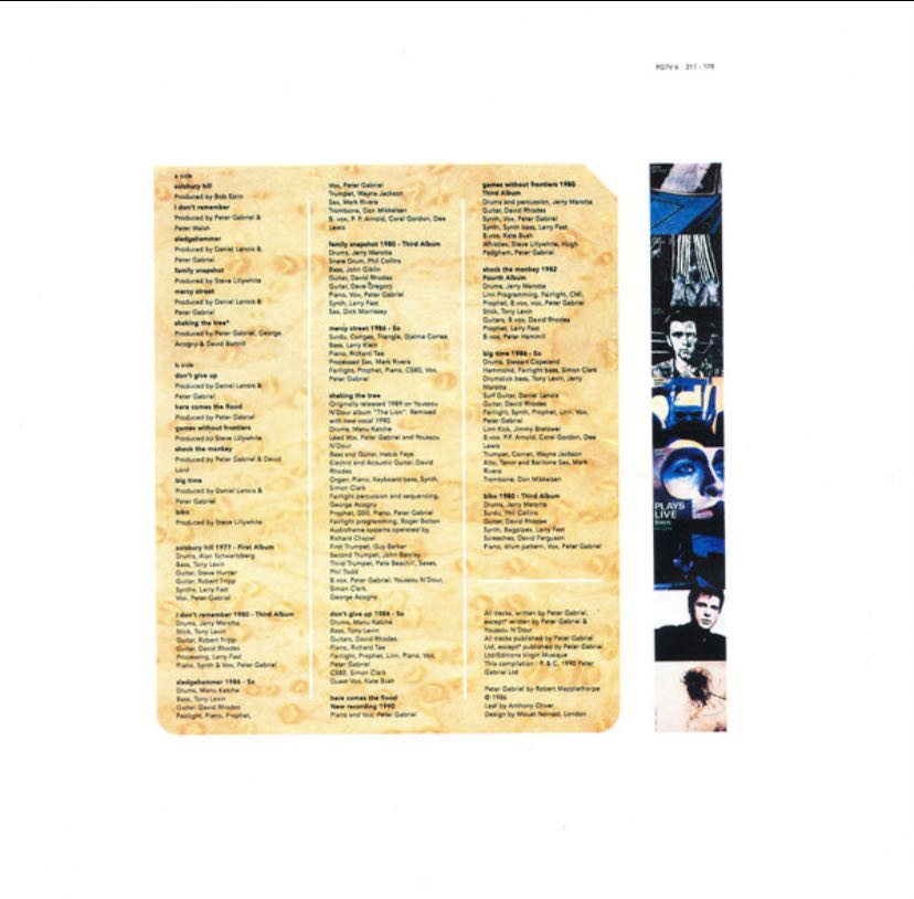 Shaking The Tree - Peter Gabriel (12”) music collectible [Barcode 5012981600013] - Main Image 4