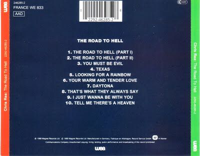 The Road To Hell - Rea, Chris (CD - 50) music collectible [Barcode 4007192602988] - Main Image 2