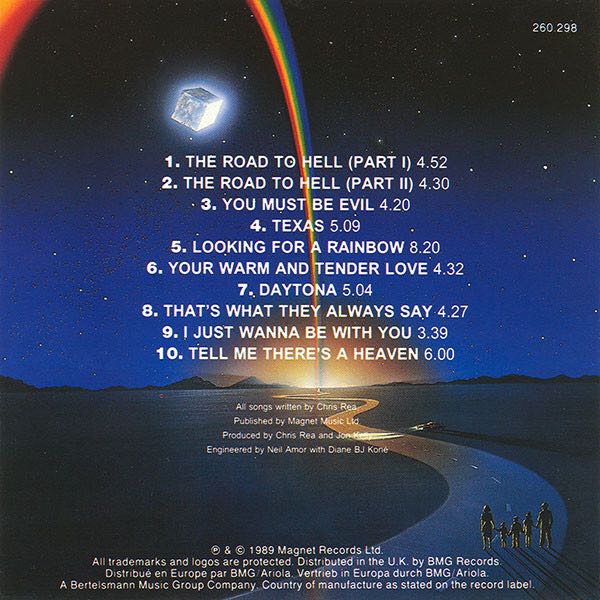 The Road To Hell - Rea, Chris (CD - 50) music collectible [Barcode 4007192602988] - Main Image 3