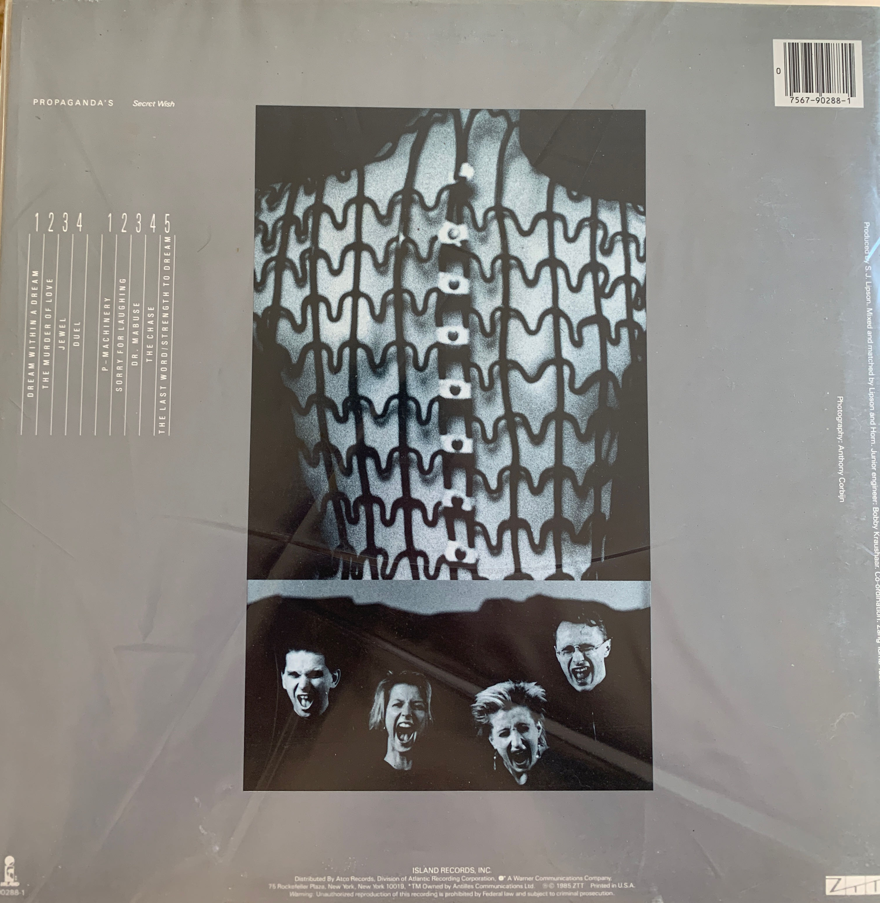 A Secret Wish - Propaganda (12”) music collectible [Barcode 075679028815] - Main Image 2