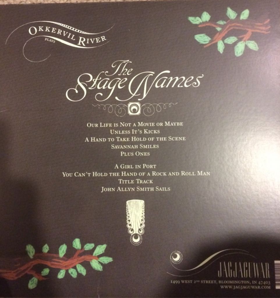 The Stage Names - Okkervil River (12”) music collectible [Barcode 656605211015] - Main Image 2