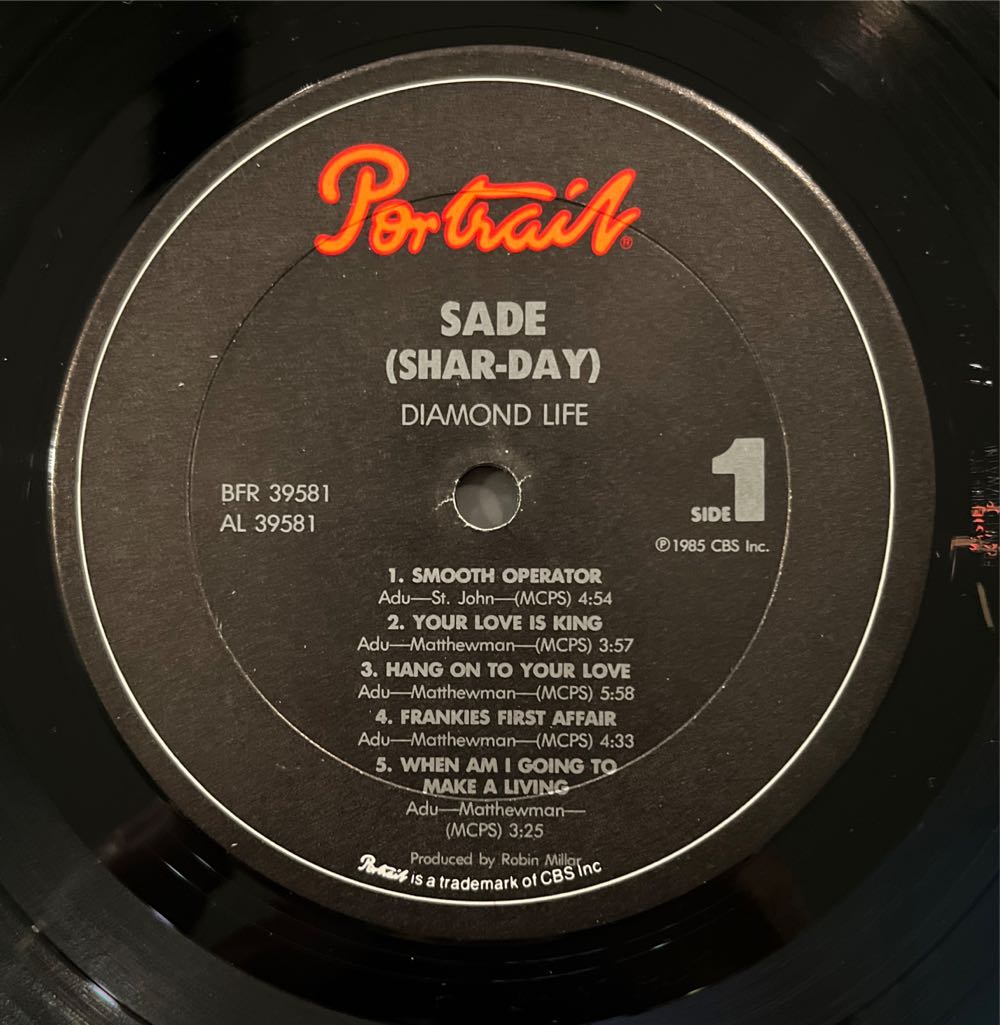 Diamond Life - Sade (12”) music collectible - Main Image 3