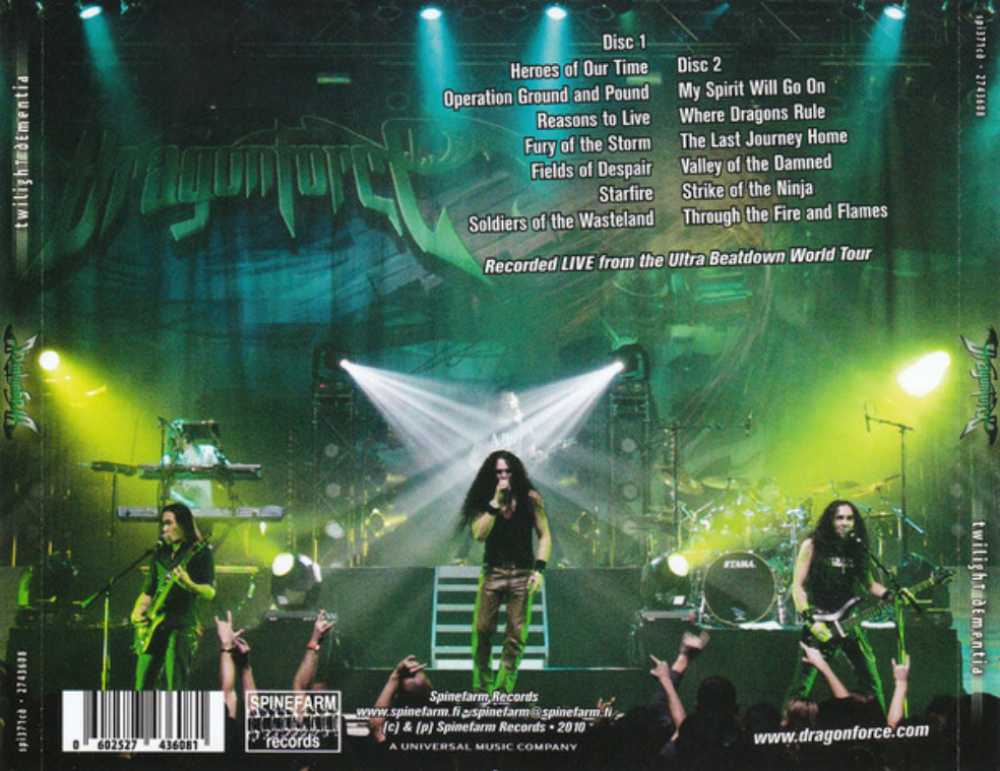 Twilight Dementia - Dragonforce (CD) music collectible [Barcode 016861776220] - Main Image 2