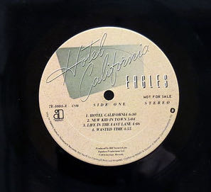 Hotel California - Eagles (12” - 43:28) music collectible - Main Image 3