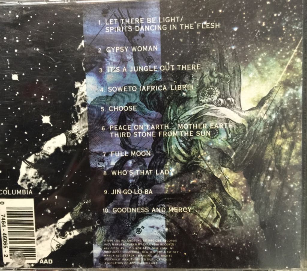 Spirits Dancing In The Flesh - Santana (CD) music collectible [Barcode 074644606522] - Main Image 2