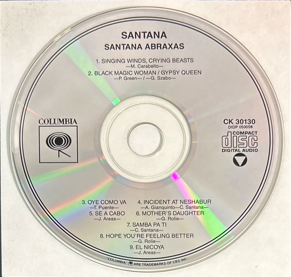 Abraxas - Santana (12” - 38) music collectible [Barcode 074643013024] - Main Image 4