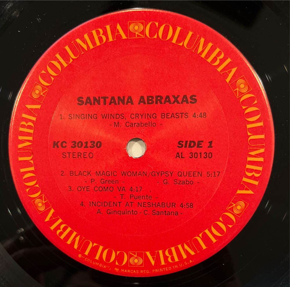 Abraxas - Santana (12”) music collectible - Main Image 3