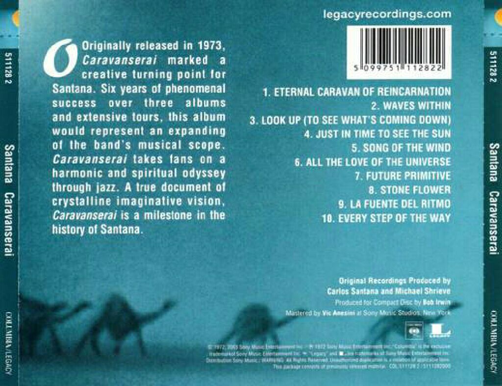 Caravanserai - Santana (CD) music collectible [Barcode 5099706529927] - Main Image 2