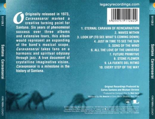 Caravanserai (Reissue) - Santana, Carlos (12” - 51:21) music collectible - Main Image 2