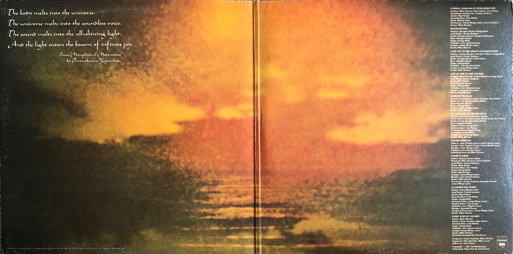 Caravanserai (Reissue) - Santana, Carlos (12” - 51:21) music collectible - Main Image 3