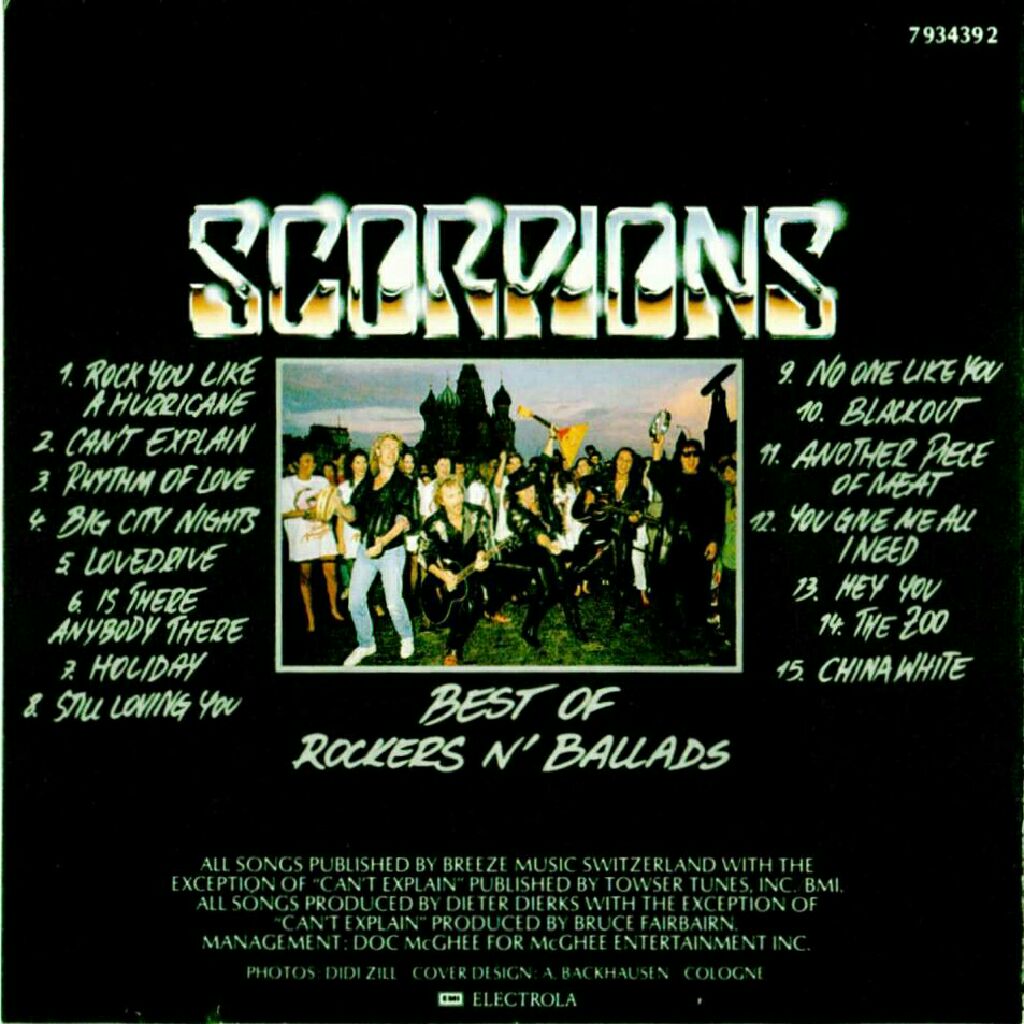 Best Of Rockers N Ballads - Scorpions (Cassette) music collectible - Main Image 2