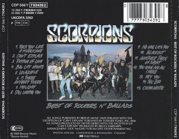 Best Of Rockers N Ballads - Scorpions (Cassette) music collectible - Main Image 4