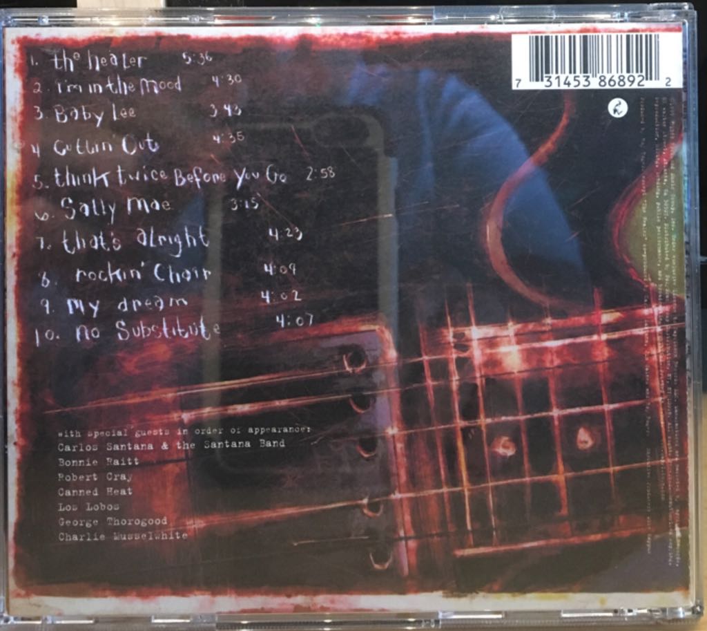 The Healer - John Lee Hooker (CD) music collectible [Barcode 731453868922] - Main Image 2