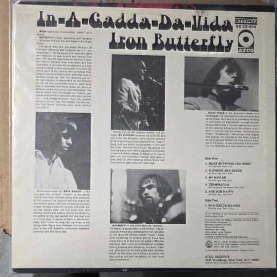 In-A-Gadda-Da-Vida - Butterfly, Iron (12” - 3615) music collectible [Barcode 075679039248] - Main Image 2