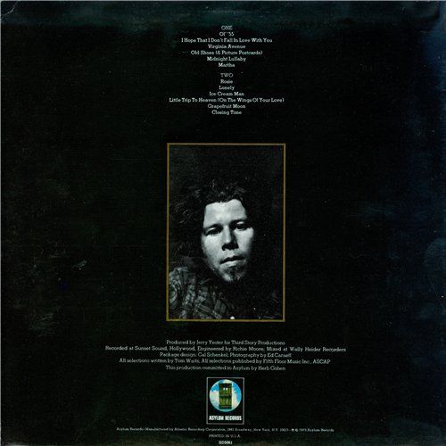 Closing Time - Waits, Tom (12” - 46) music collectible - Main Image 2