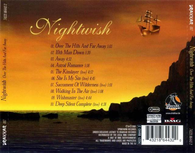 Over The Hills And Far Away - Nightwish (CD - 51) music collectible [Barcode 6417871173421] - Main Image 2