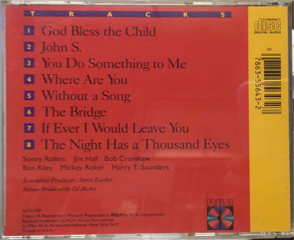 The Quartets - Rollins, Sonny (CD - 62) music collectible [Barcode 078635564327] - Main Image 2