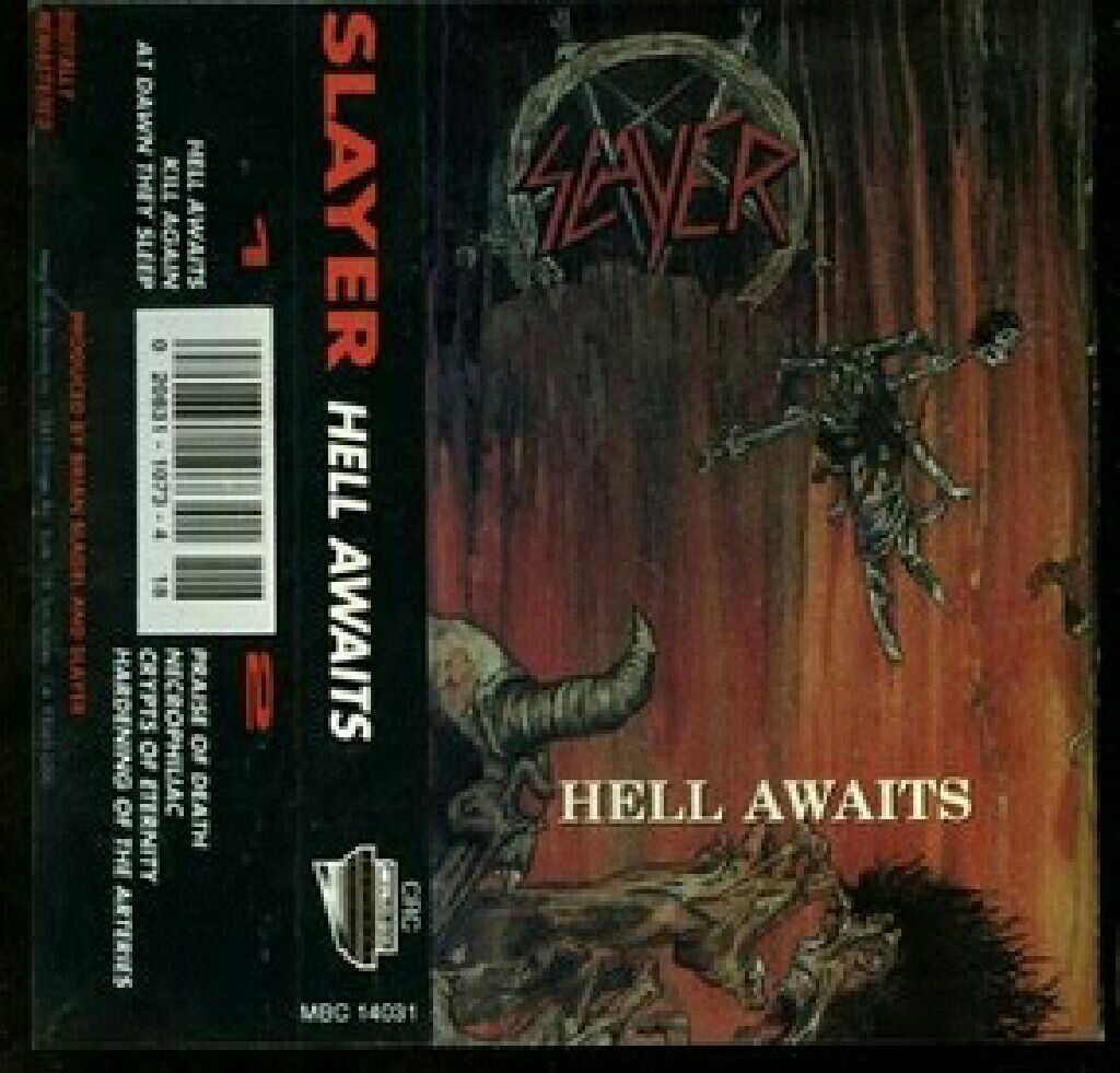 Hell Awaits - Slayer (Cassette) music collectible [Barcode 016861979546] - Main Image 1