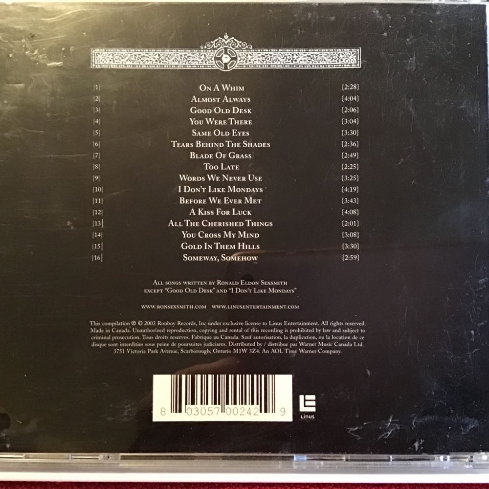 Rarities - Ron Sexsmith (CD) music collectible [Barcode 803057002429] - Main Image 2