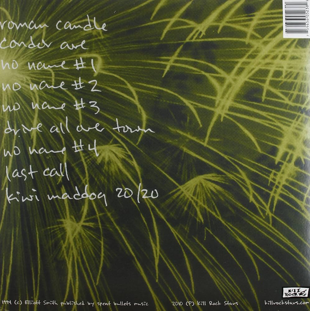 Roman Candle - Elliott Smith (12” - 30) music collectible [Barcode 759656052382] - Main Image 2