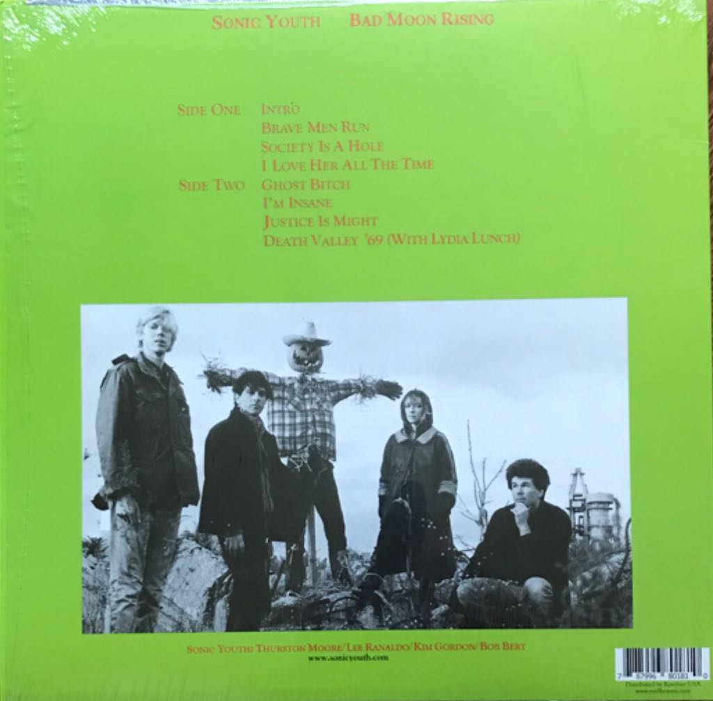 Bad Moon Rising - Sonic Youth (12”) music collectible [Barcode 787996801810] - Main Image 2