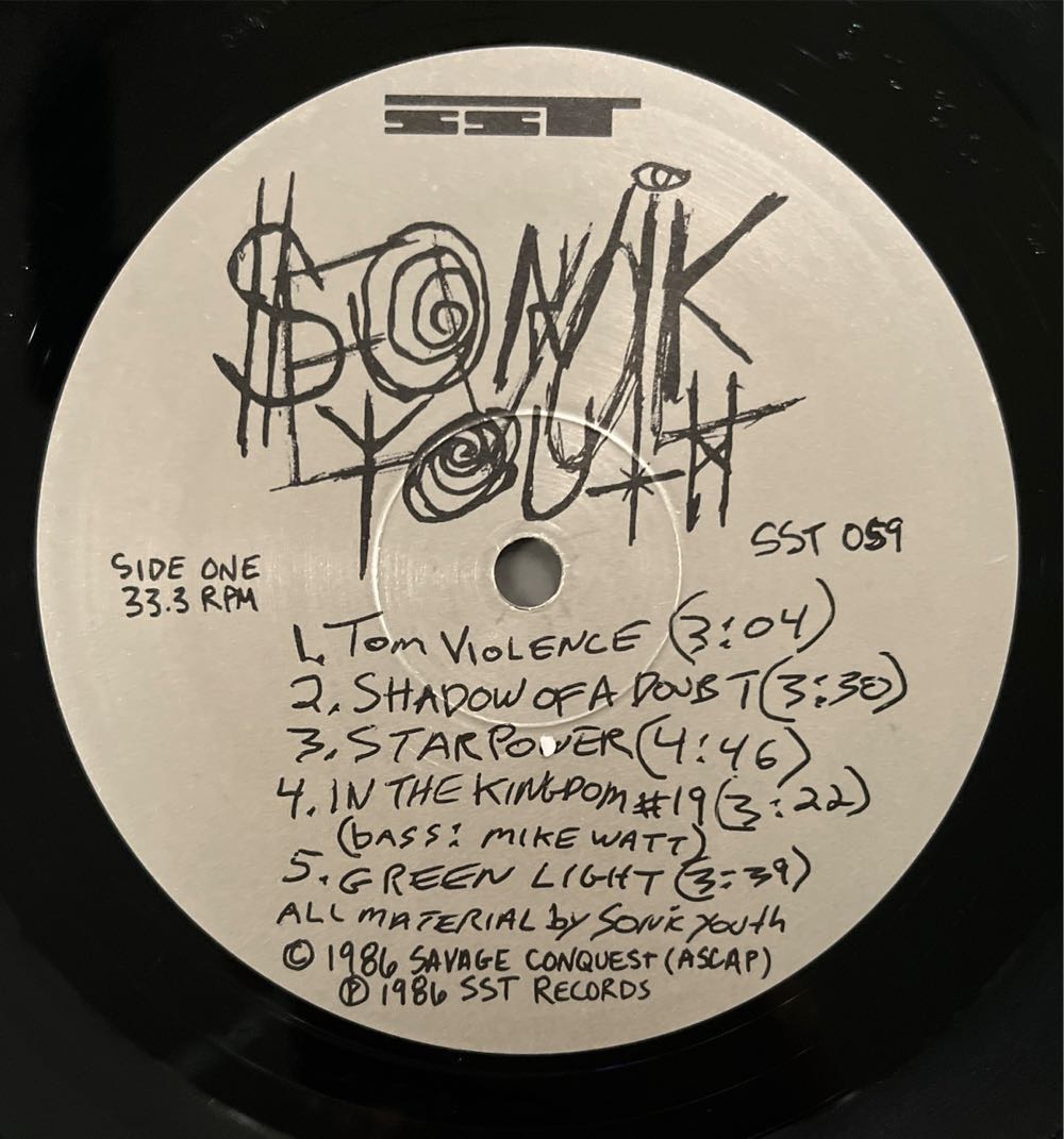 Evol - Sonic Youth (12”) music collectible [Barcode 892001002431] - Main Image 3