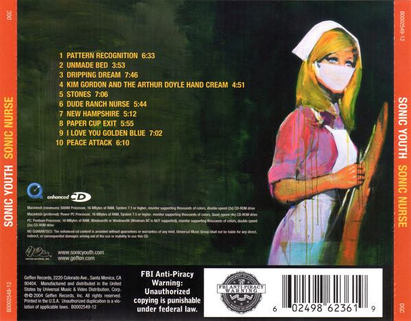 Sonic Nurse - Sonic Youth (CD - 63) music collectible [Barcode 602498623619] - Main Image 2