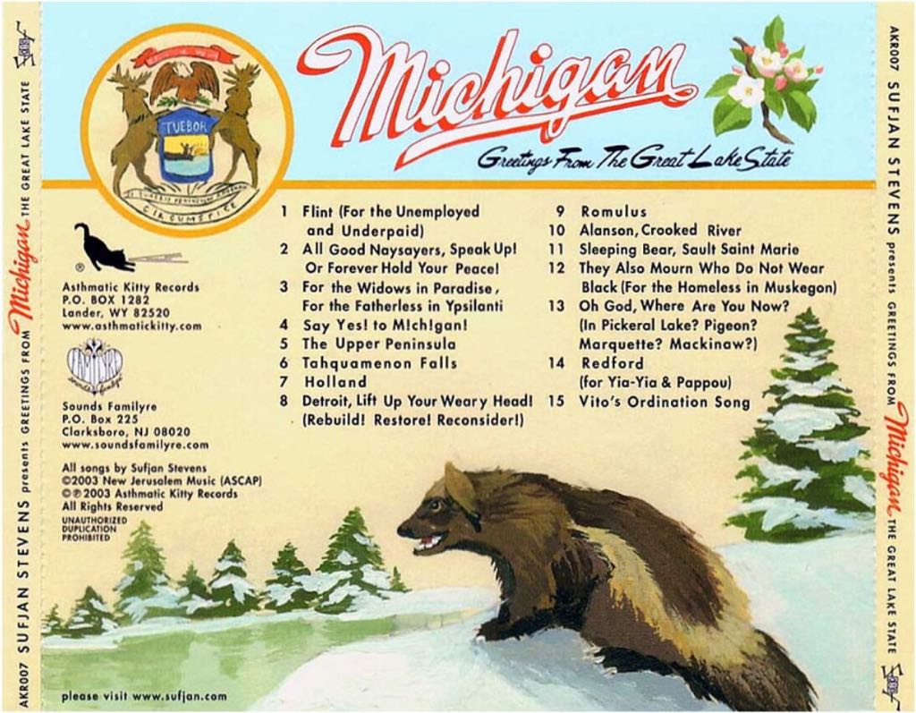 Presents Greetings From Michigan “The Great Lake State” - Stevens, Sufjan (12” - 66) music collectible [Barcode 5050159817023] - Main Image 2