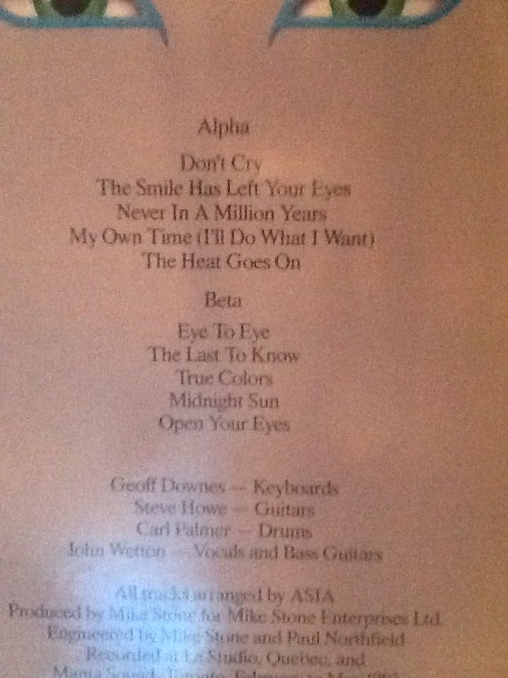 Alpha - Asia (12” - 42) music collectible [Barcode 075992400817] - Main Image 2