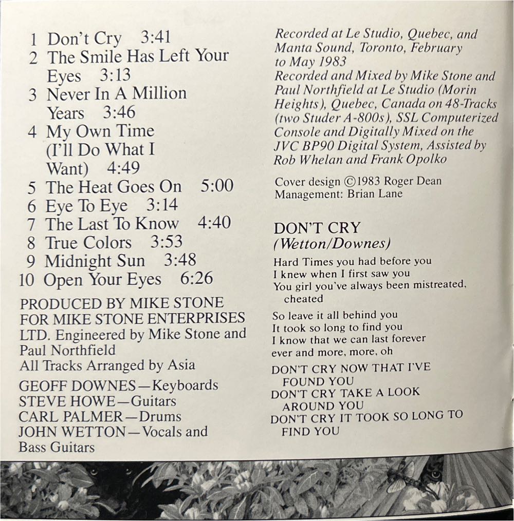 Alpha - Asia (CD - 42) music collectible [Barcode 720642400821] - Main Image 3