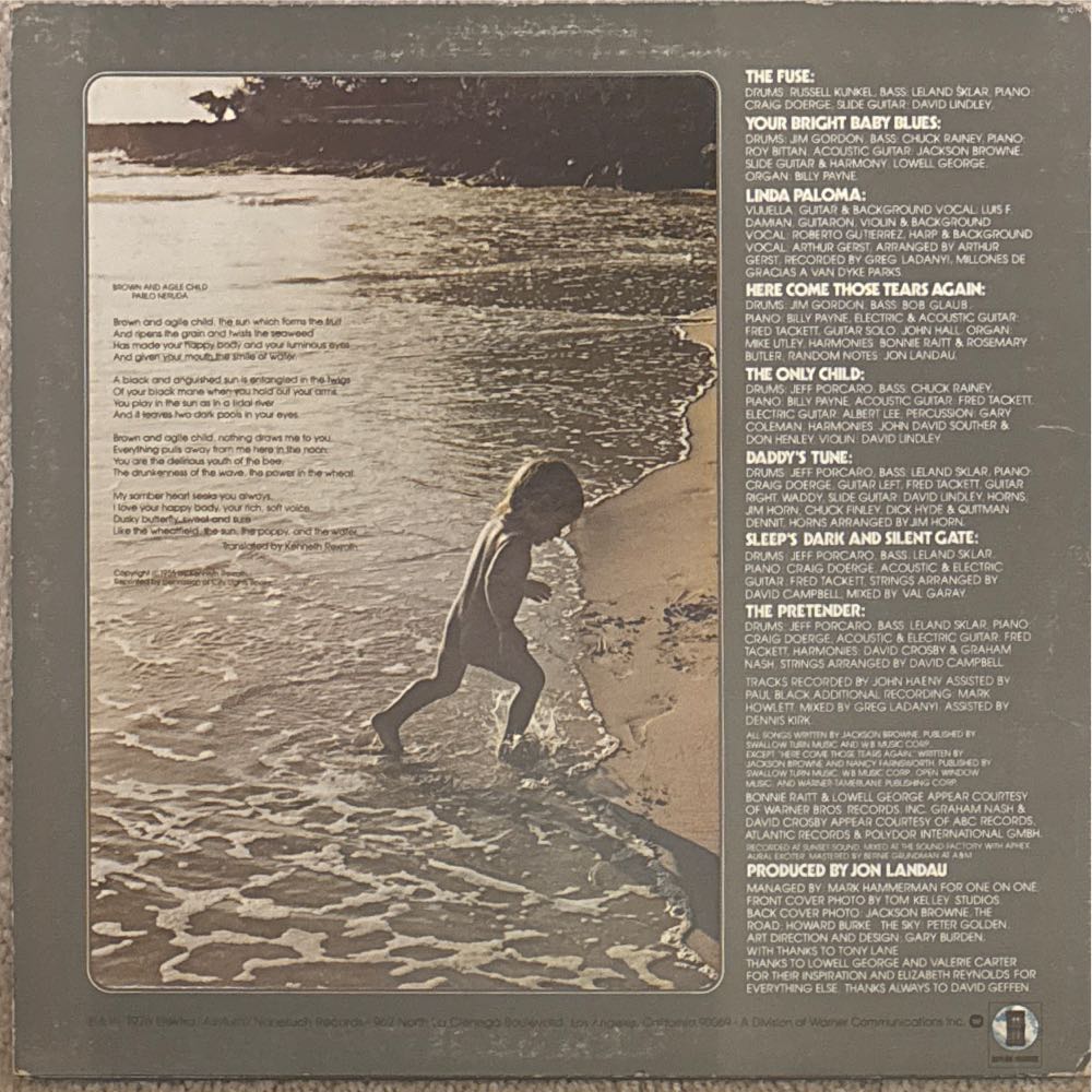 Pretender, The - Jackson Browne (12” - 3507) music collectible - Main Image 4